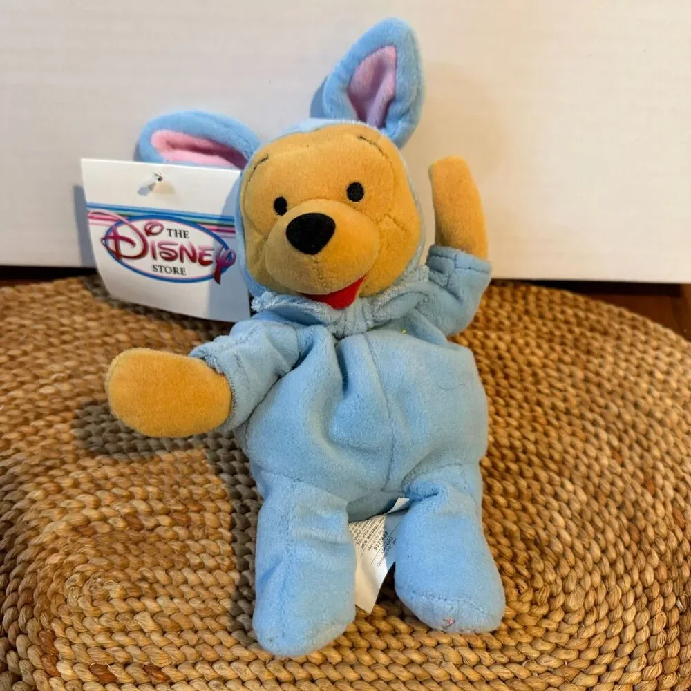 Disney Store Plush Lot of 5 Easter Pooh Piglet Gopher Bambi Goofy w/ Tags